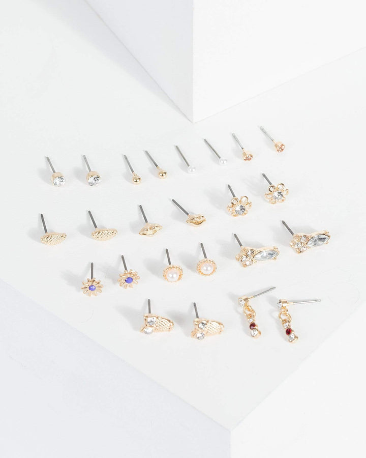 Gold Owl Mixed Set Earrings | Earrings