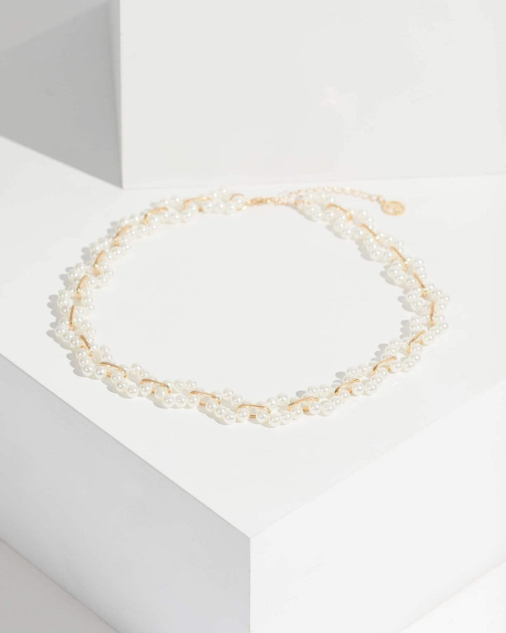 Colette by Colette Hayman Gold Pearl Daisy Detail Necklace