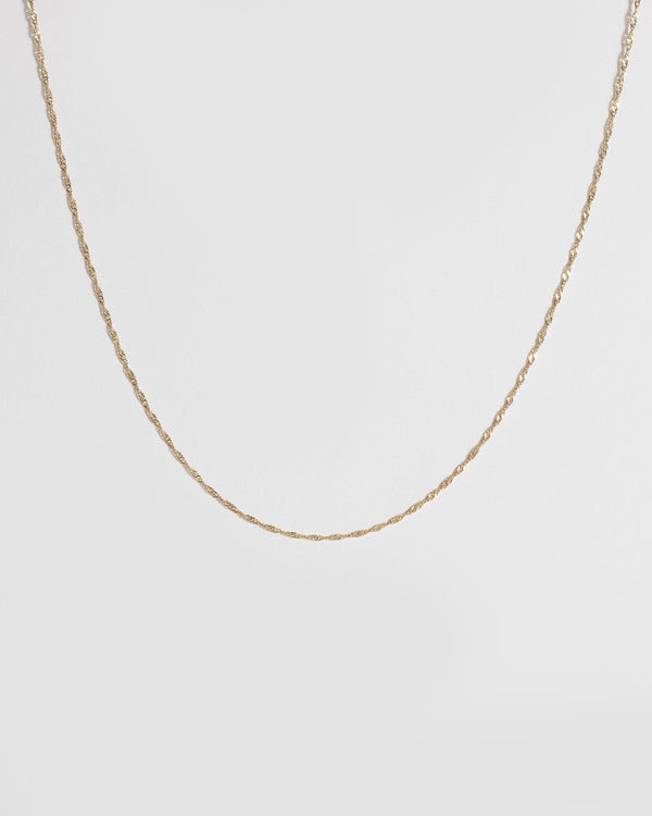 Gold Plated Fine Rope Necklace | Necklaces