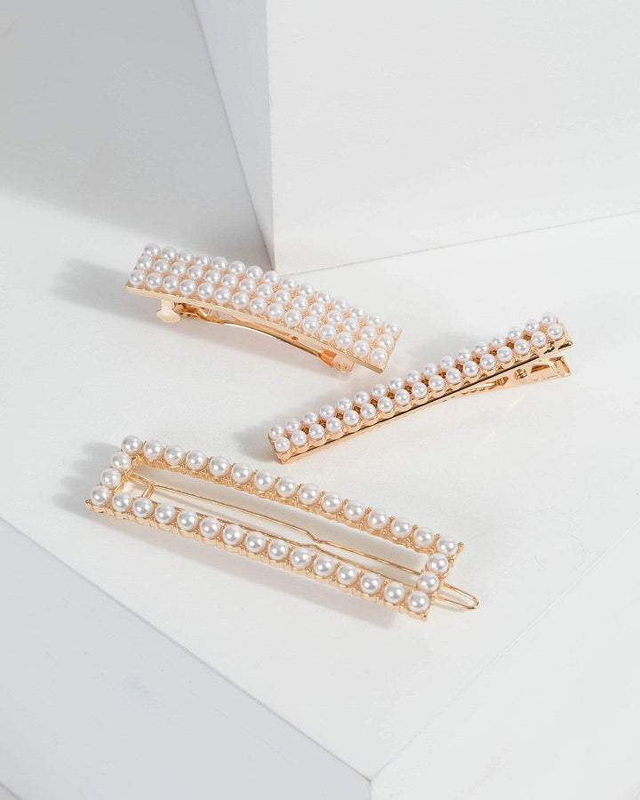 Gold Rectangle Pearl Variety | Accessories