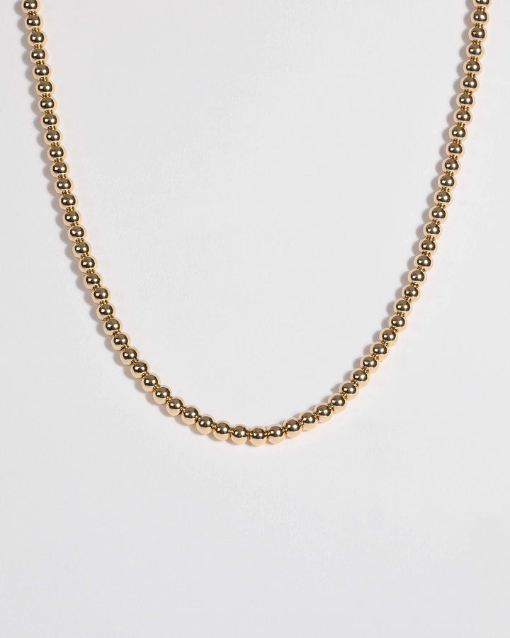Colette by Colette Hayman Gold Round Ball Statement Necklace
