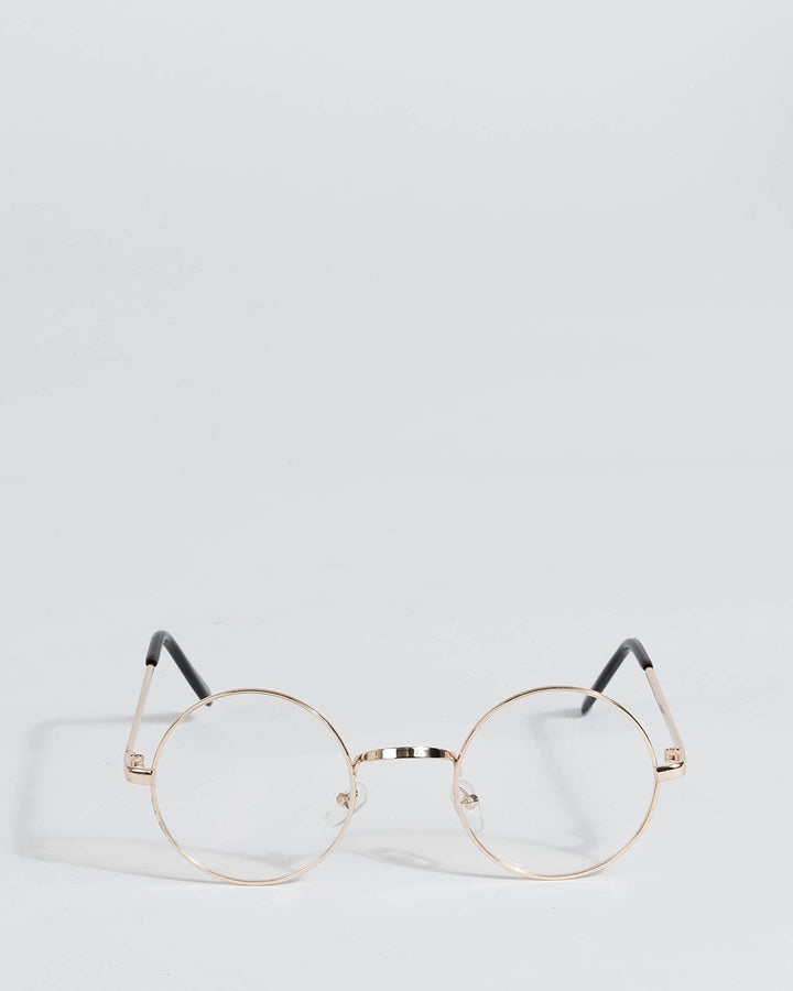 Gold Round Frame Reading Glasses | Accessories