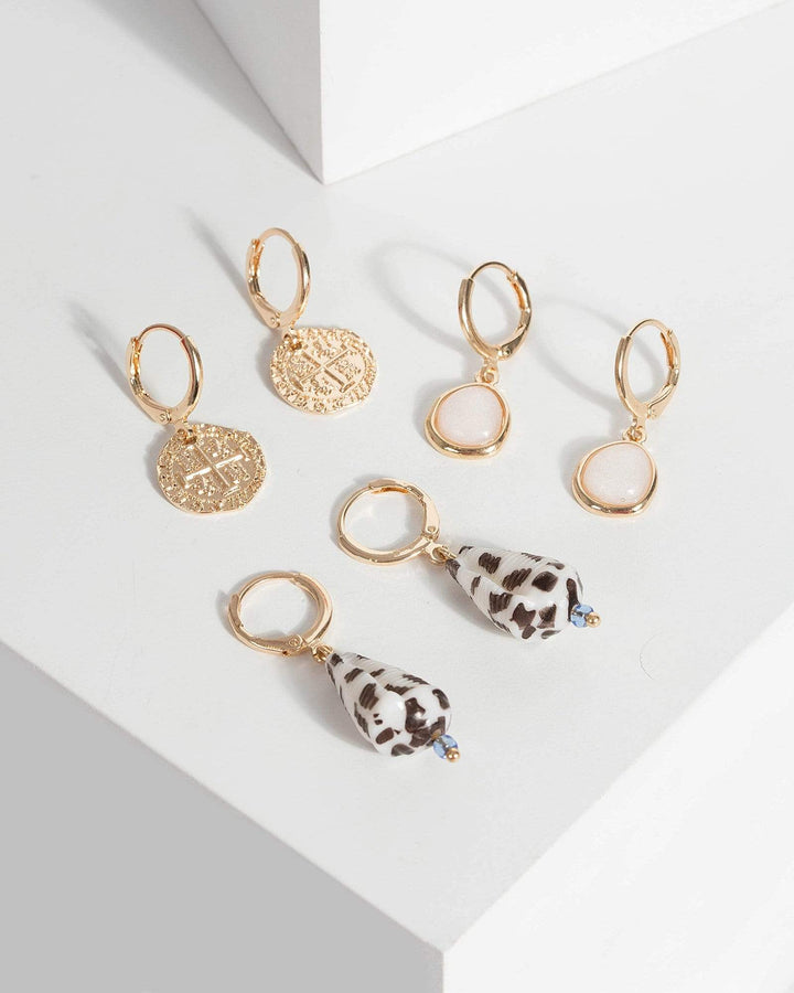 Gold Seaside Multi Pack Earrings | Earrings