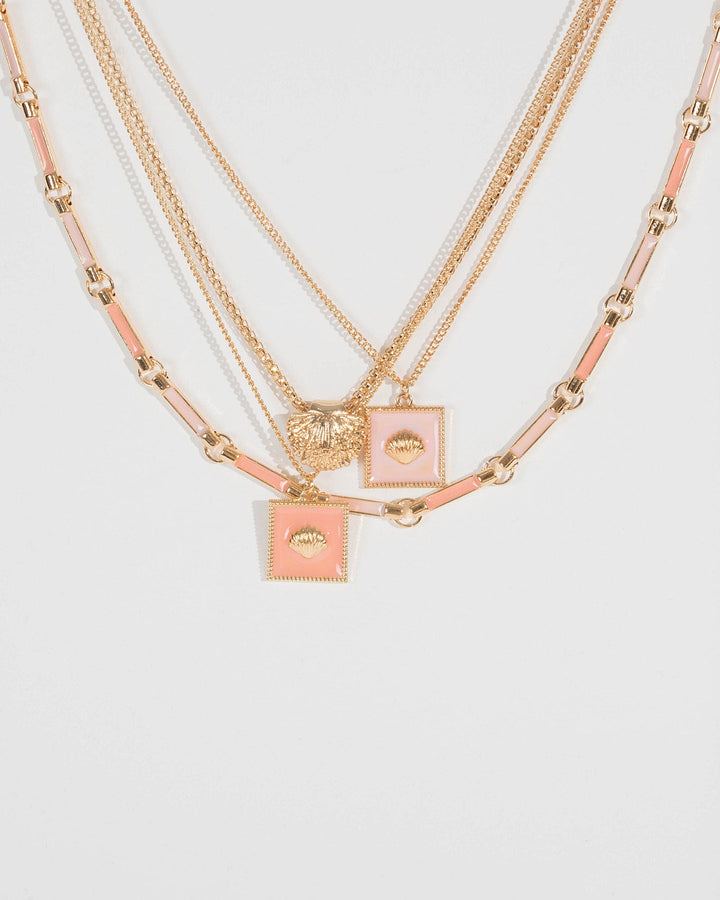 Colette by Colette Hayman Gold Shell Charm Multi Pack Necklaces