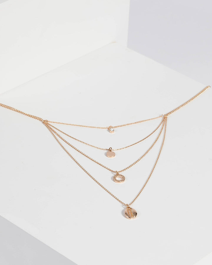 Gold Shell Layer Necklace | Necklaces