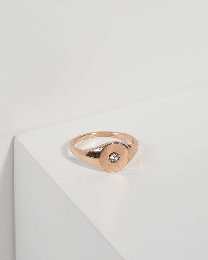 Gold Signet Pinky Ring | Rings