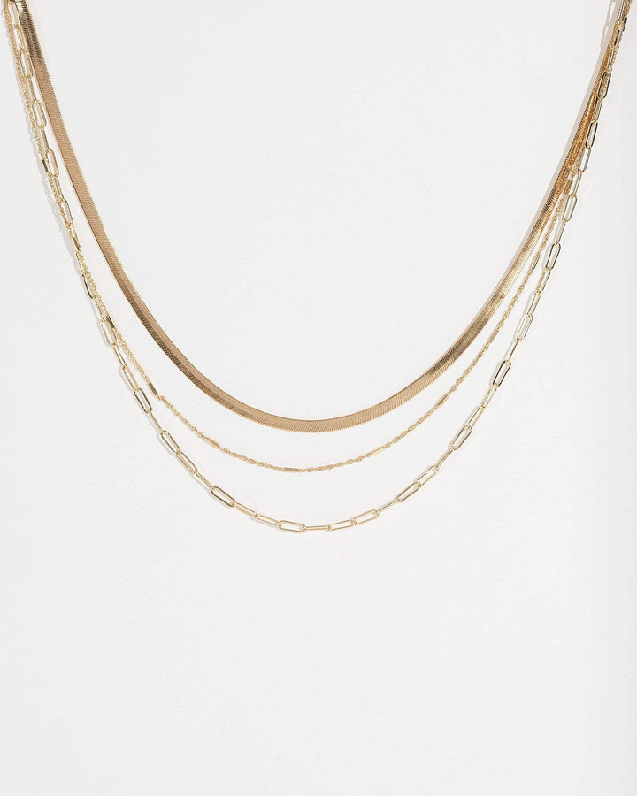 Colette by Colette Hayman Gold Snake Chain Layer Necklace