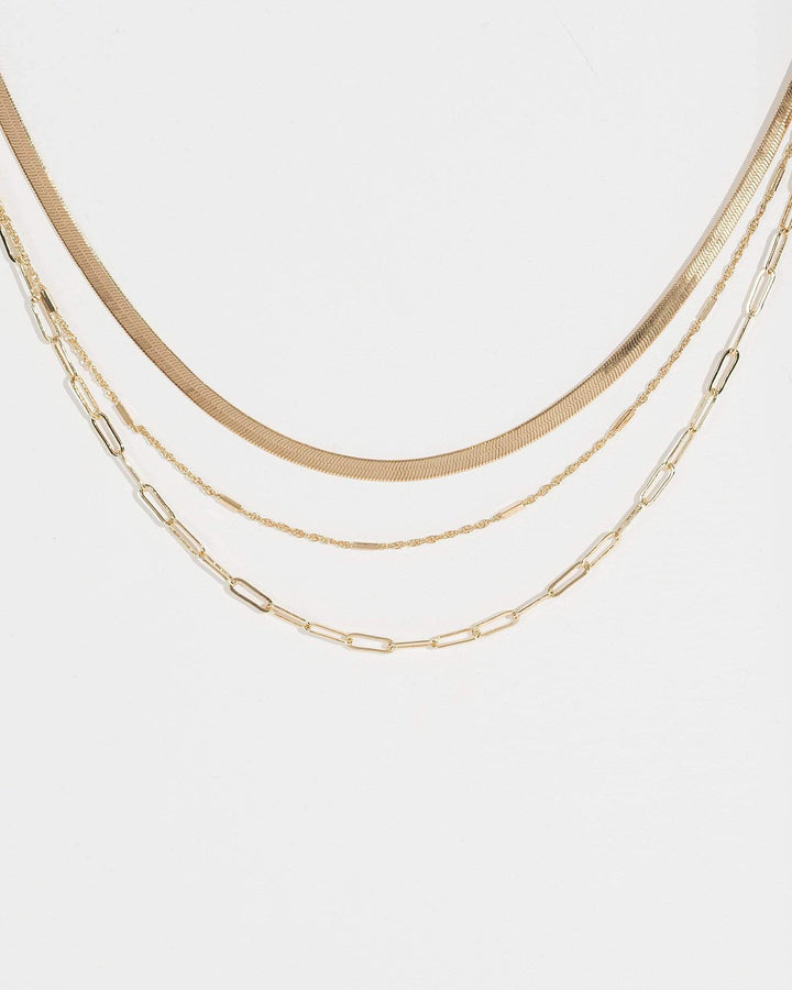 Colette by Colette Hayman Gold Snake Chain Layer Necklace