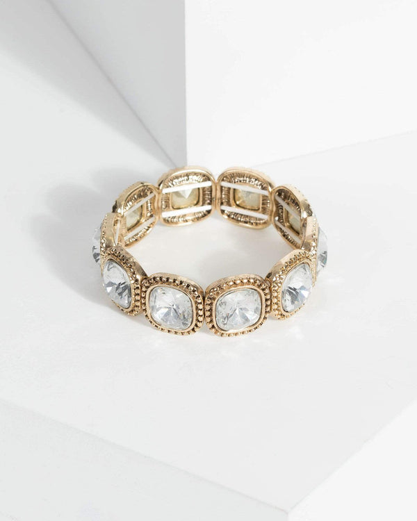 Gold Square Segment Bracelet | Wristwear