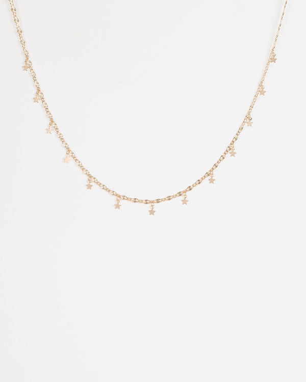 Gold Star Pendant Chain Necklace | Necklaces