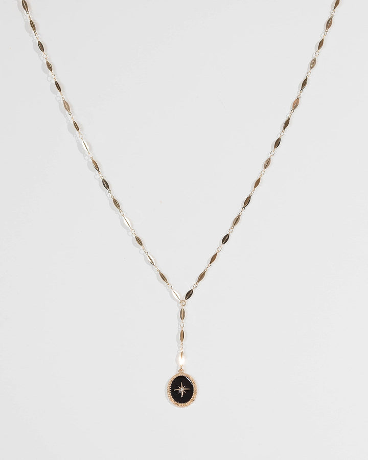 Gold Star Pendant Lariat Necklace | Necklaces