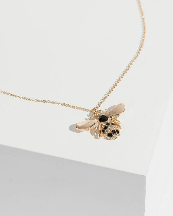 Colette by Colette Hayman Gold Statement Bee Necklace