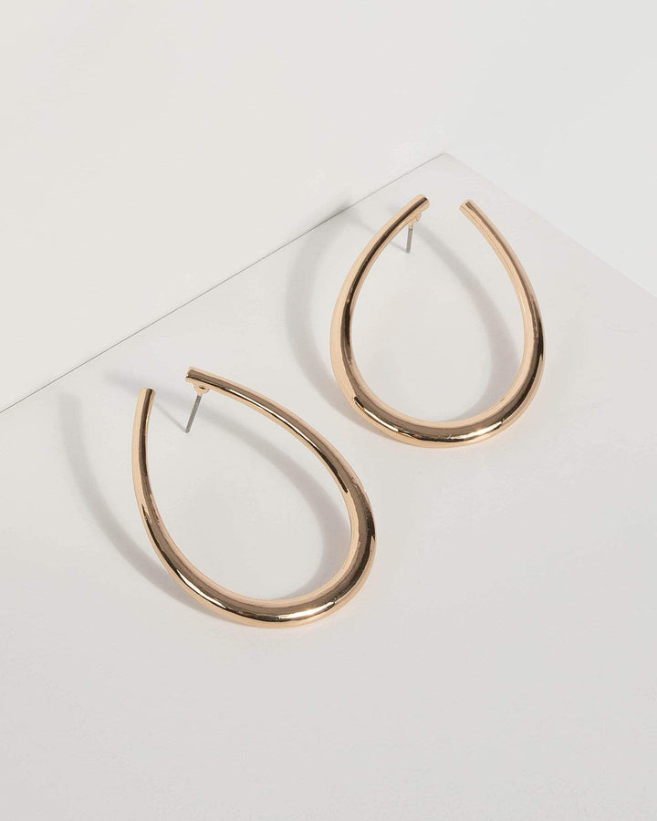 Colette by Colette Hayman Gold Thick Teardrop Earrings