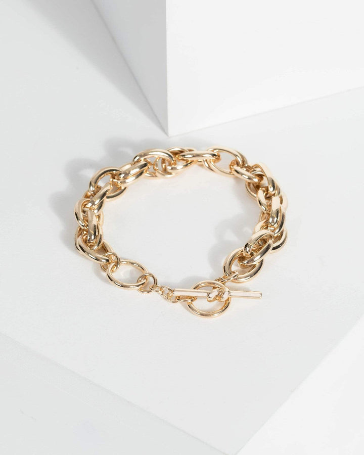 Gold Toggle Chain Bracelet | Wristwear