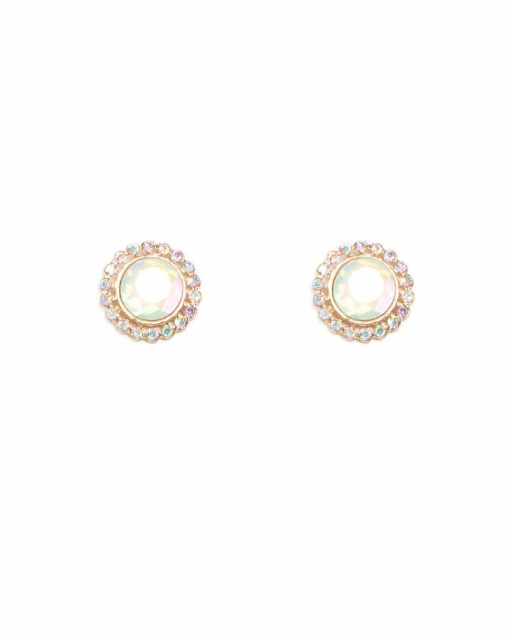 Colette by Colette Hayman Gold Tone Diamante Stone Stud Earrings