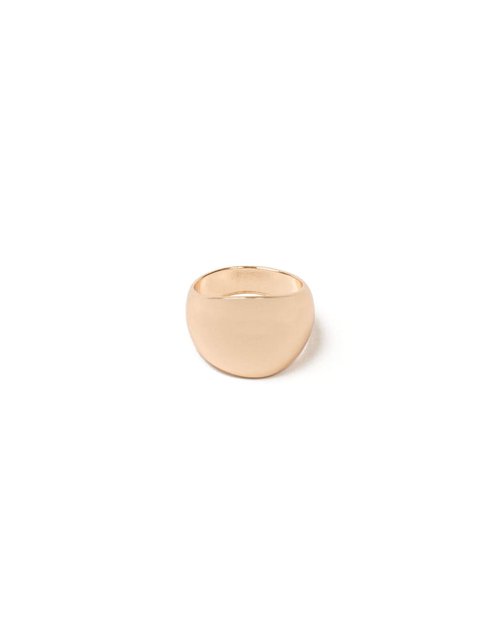 Colette by Colette Hayman Gold Tone Round Metal Ring - Large
