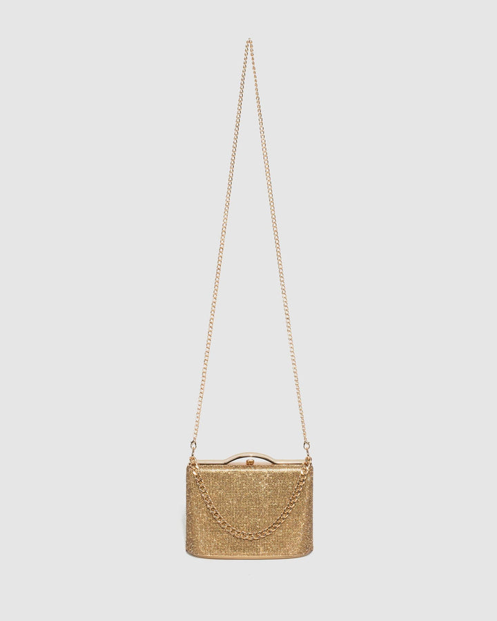 Gold Tullia Chain Bag | Clutch Bags