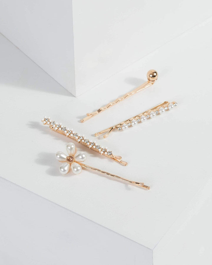 Gold Variety Mix Hair Clips | Accessories