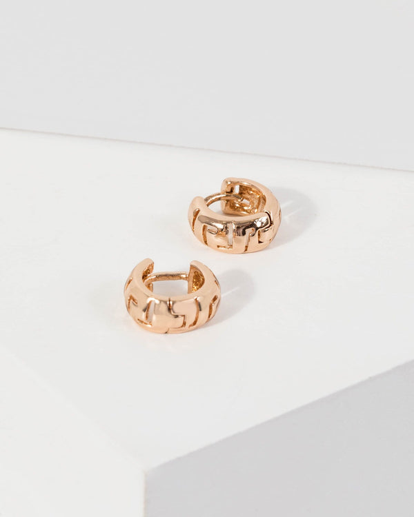 Gold Wide Huggie Hoop Earrings | Earrings