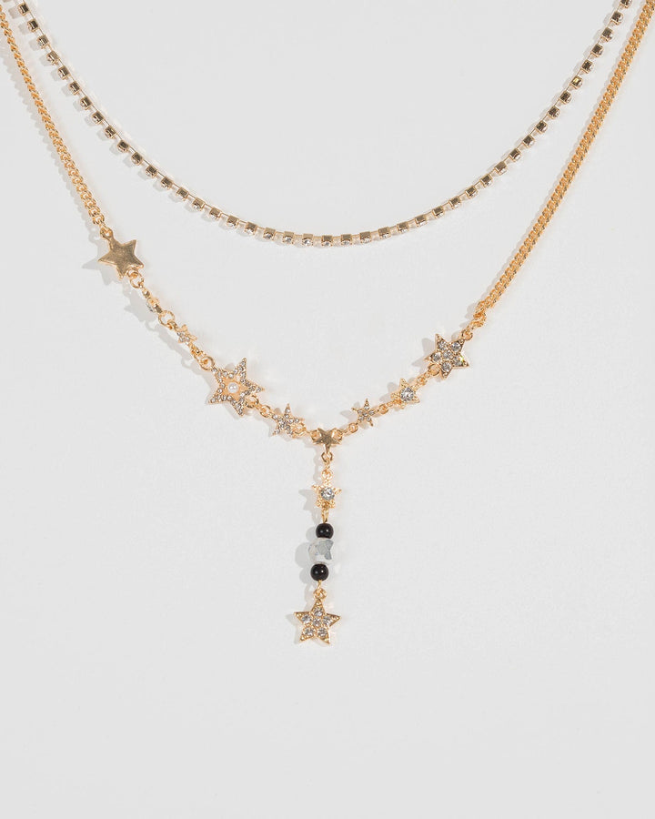 Gold Y-Chain Star Statement Necklace | Necklaces