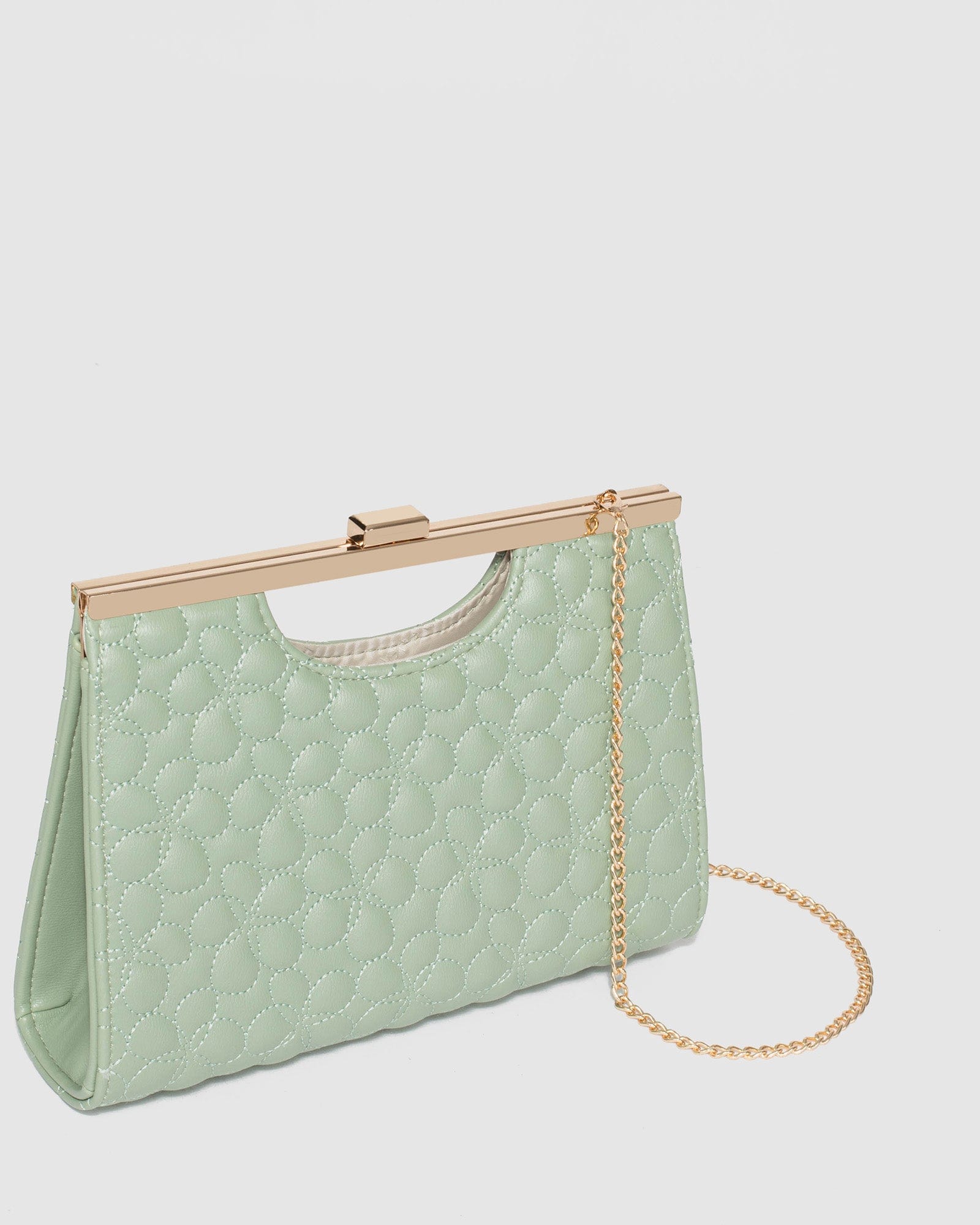 Green Floral Clutch Bag Online colette by colette hayman
