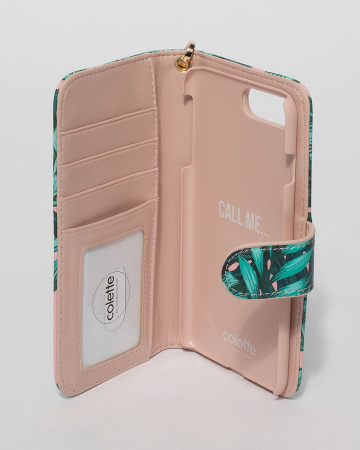 Colette by Colette Hayman Green and Pink iPhone 6, 7 and 8 Plus Purse