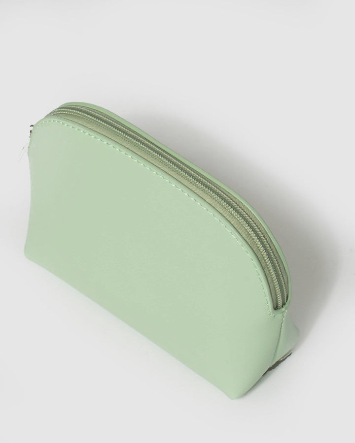 Colette by Colette Hayman Green Double Pouch Cosmetic Case