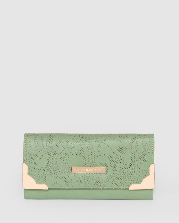 Green Gemma Punchout Wallet | Wallets