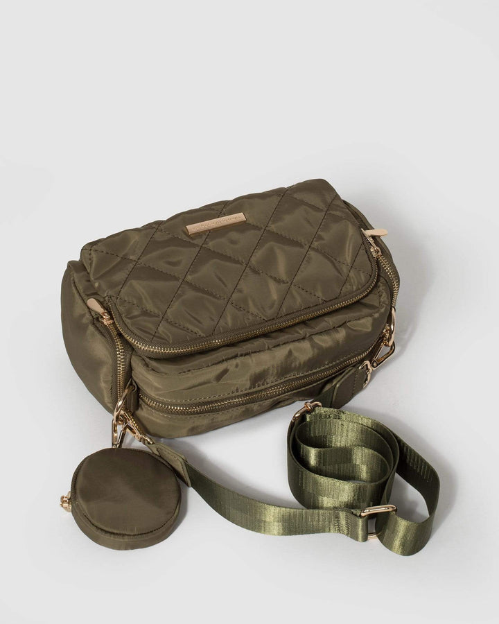 Green Harper Nylon Crossbody Bag | Crossbody Bags