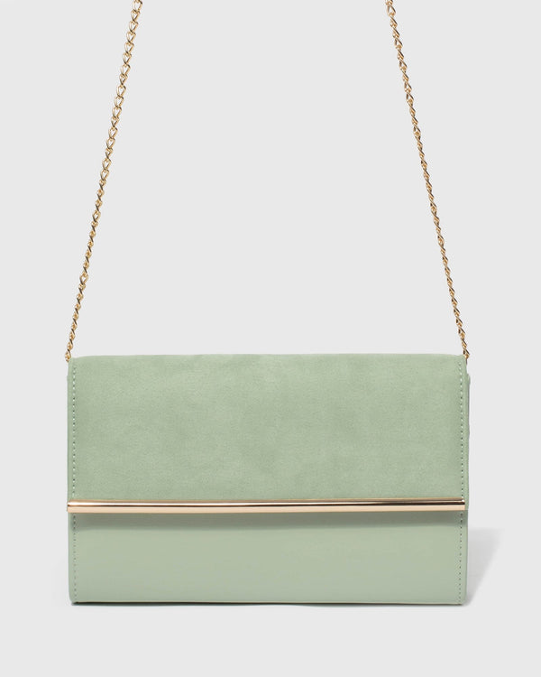Green Harriet Clutch Bag | Clutch Bags