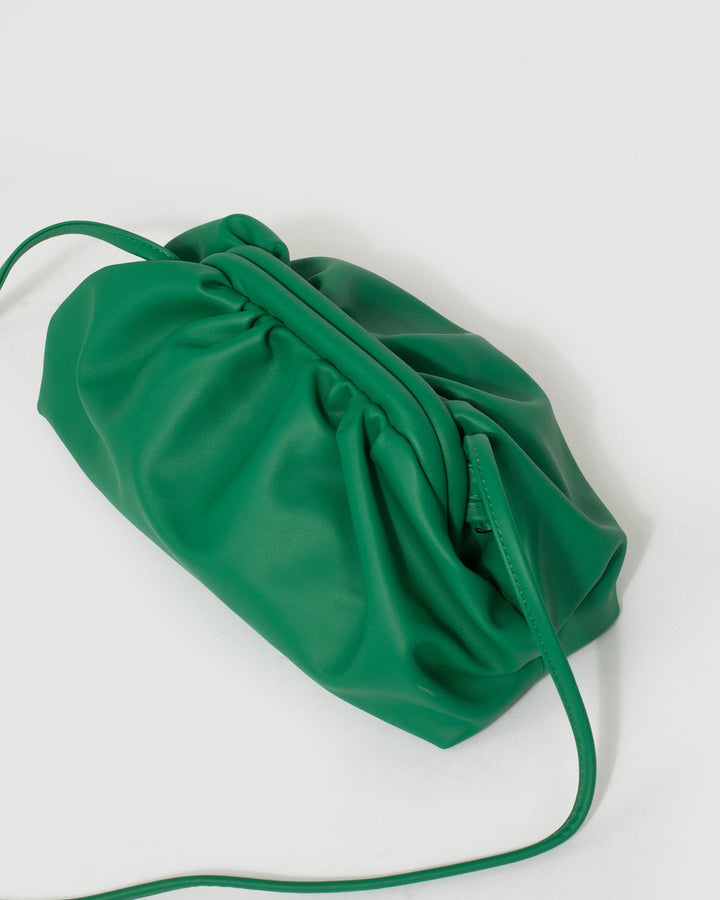 Colette by Colette Hayman Green Large Rosie Pouch Clutch Bag