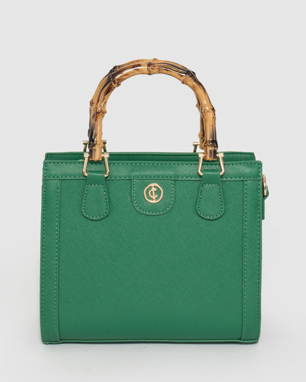 Green Louella Stitch Tote Bag | Mini Bags