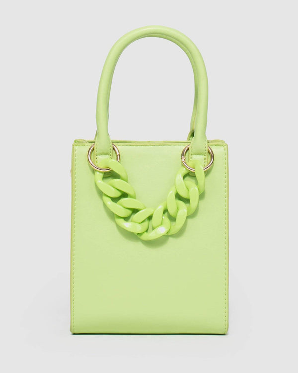 Colette by Colette Hayman Green Octavia Chain Tote Bag