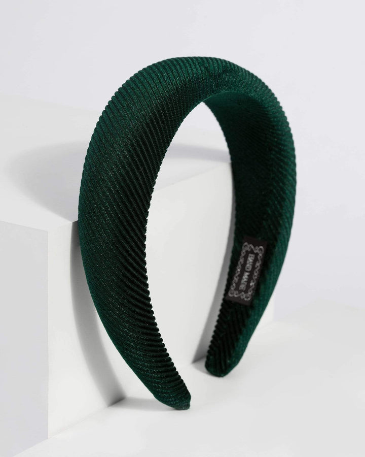 Green Oversize Velvet Headband | Hair Accessories