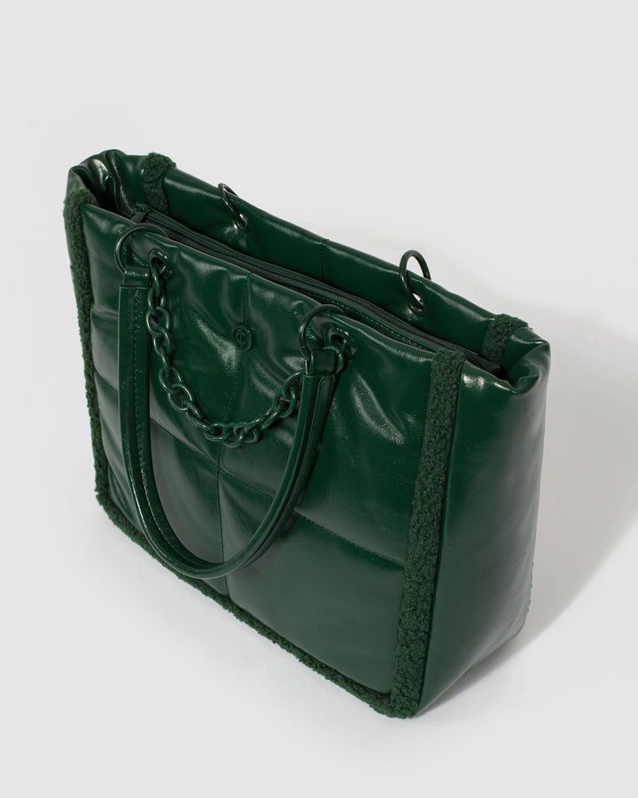 Colette by Colette Hayman Green Rachel Chain Tote Bag