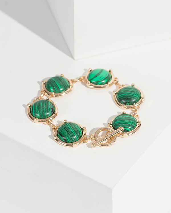 Green Segmented T&O Bracelet | Wristwear