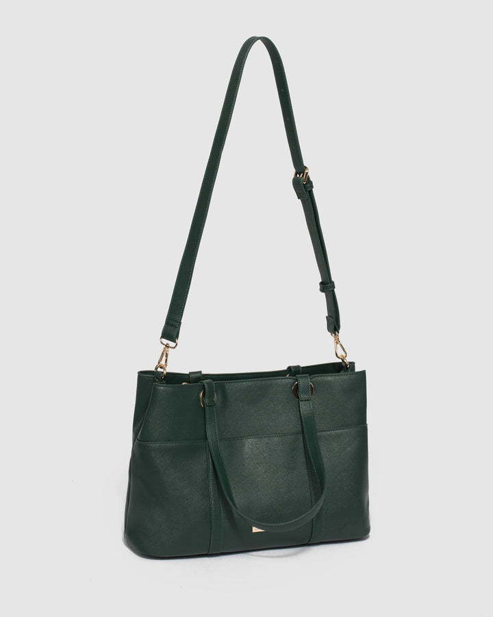 Green Shanice Large Tote Bag | Tote Bags
