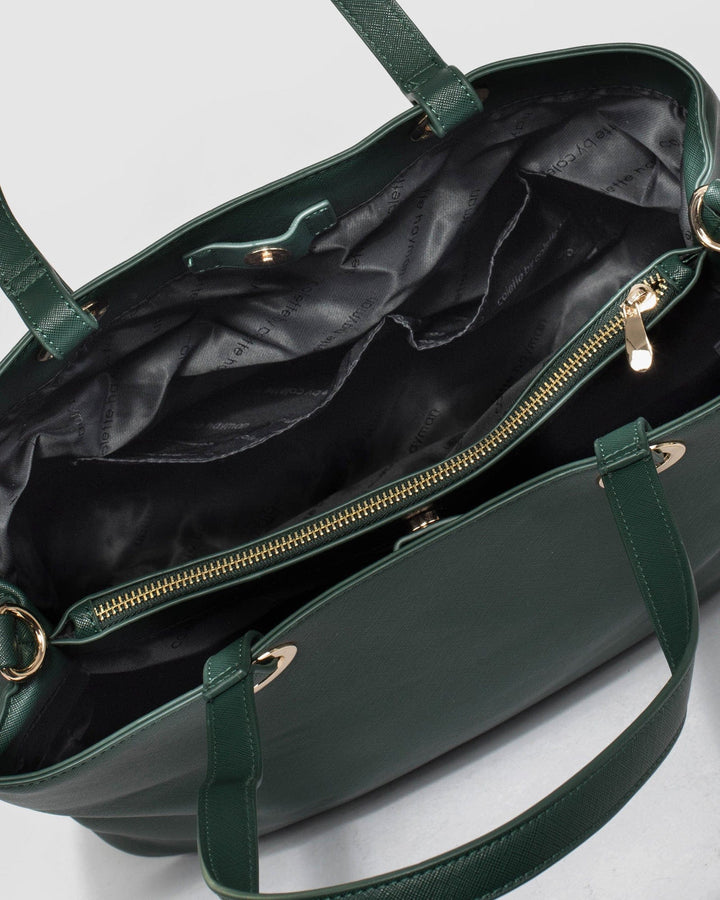 Green Shanice Large Tote Bag | Tote Bags