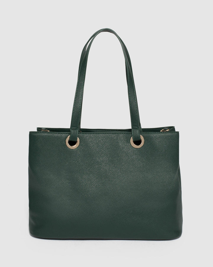Green Shanice Large Tote Bag | Tote Bags