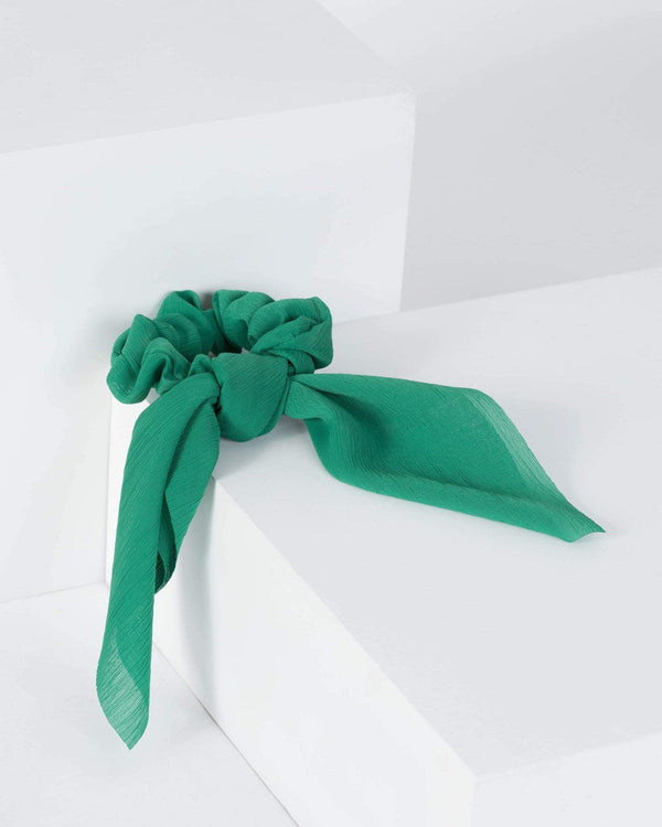 Green Solid Colour Hair Tie | Accessories