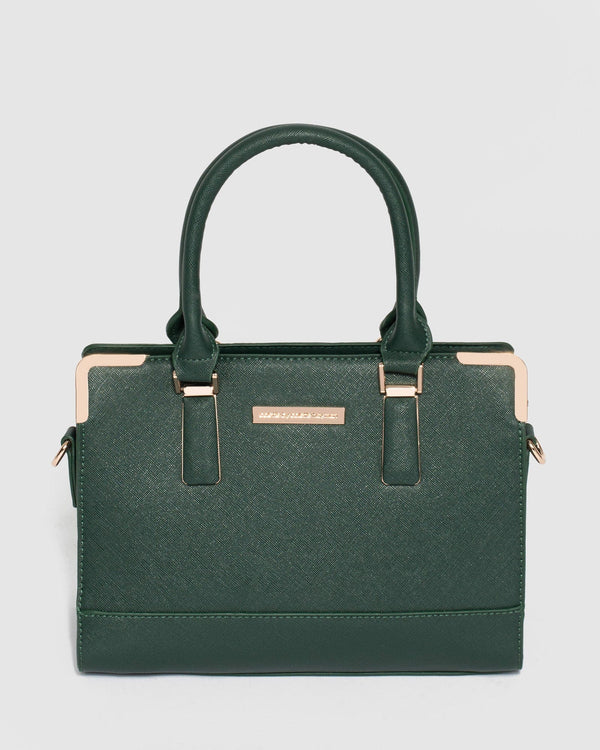 Green Stef Panel Tote Bag | Tote Bags