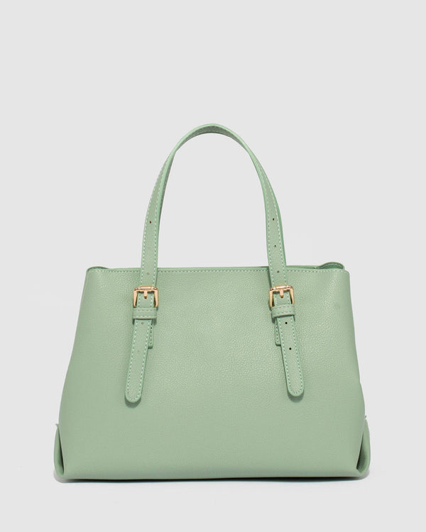 Colette by Colette Hayman Green Tamia Buckle Tote Bag