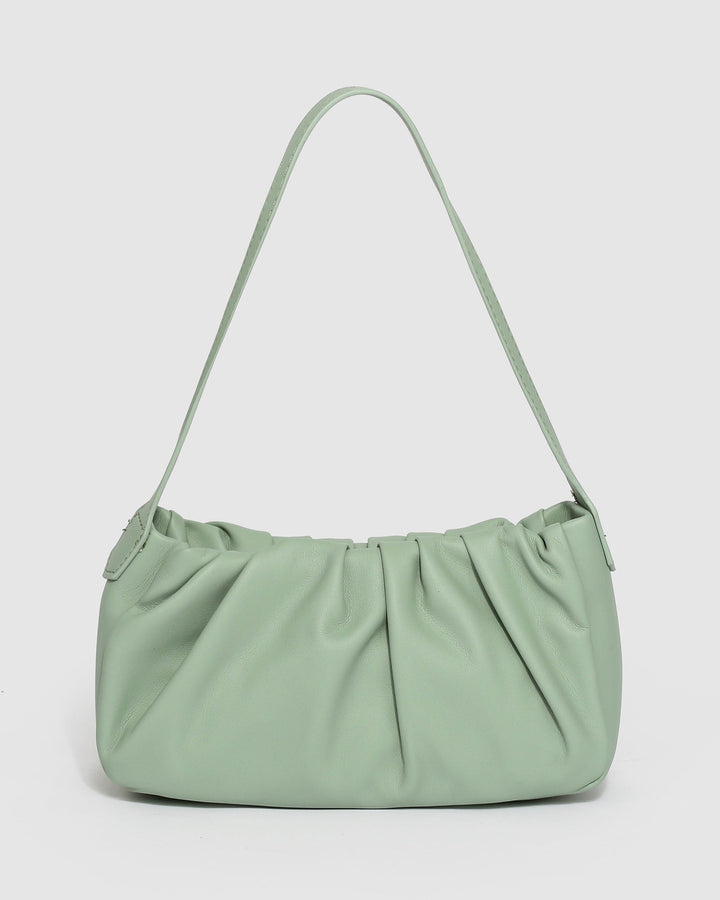 Green Tilly Baguette Bag | Shoulder Bags