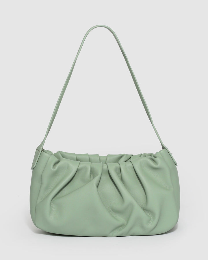 Green Tilly Baguette Bag | Shoulder Bags