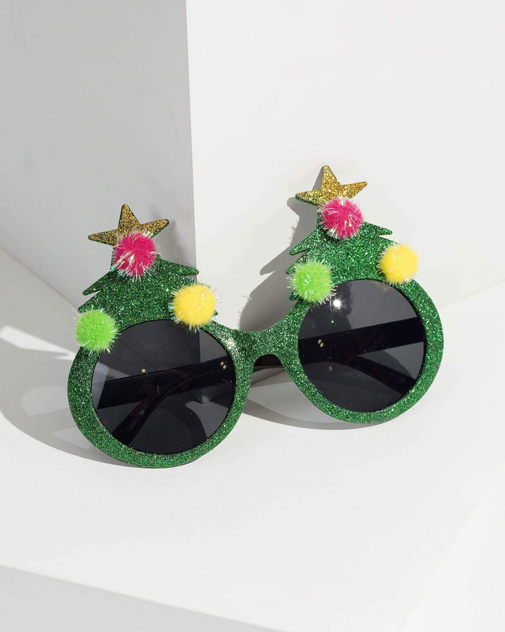 Green Tree Novelty Glasses | Accessories