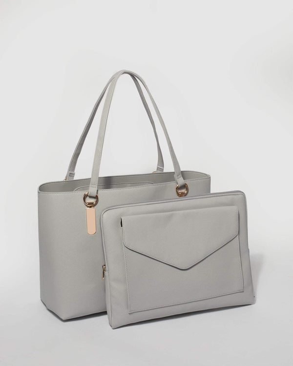 Grey Angelina Tech Tote Bag | Tote Bags