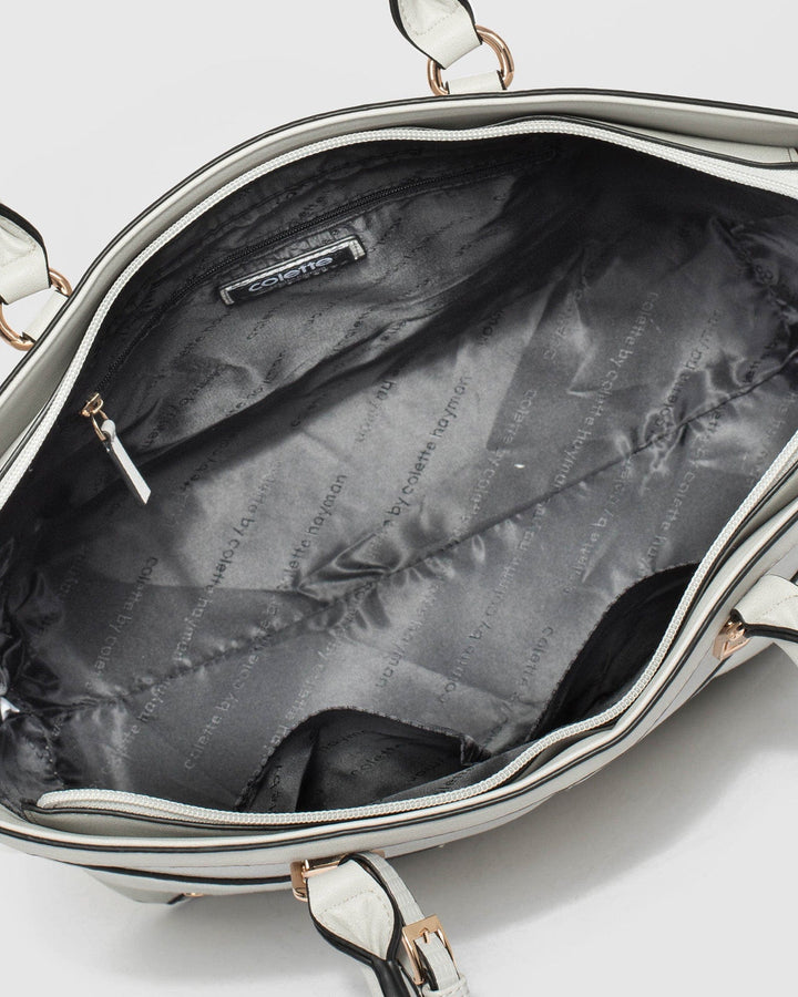 Grey Gustava Tag Tote Bag | Tote Bags