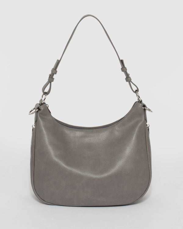 Grey Ivy Zip Slouch | Slouch Bags