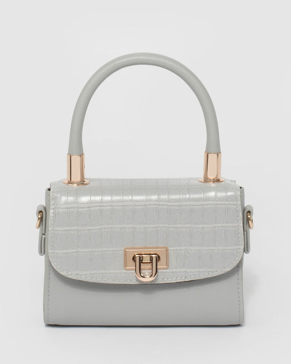 Grey Kiki Lock Mini Bag | Mini Bags