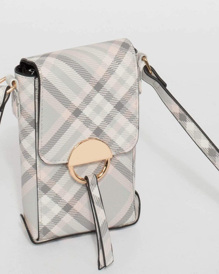 Grey Mobile Crossbody Bag | Crossbody Bags
